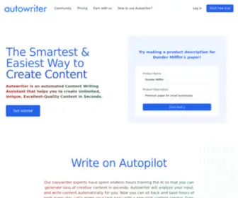 Autowriter.ai(Autowriter AI) Screenshot