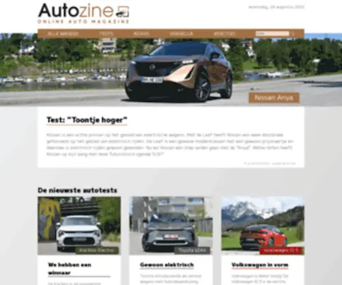 Autozine.be(Autozine, het auto-magazine op Internet) Screenshot