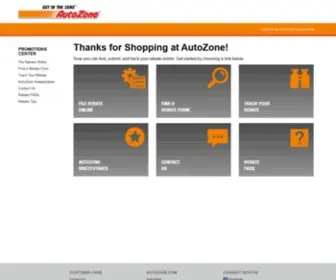 Autozonepromotions.com(AutoZone Promotions Center) Screenshot