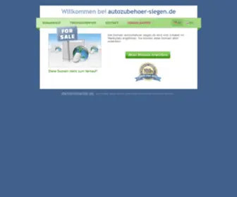 Autozubehoer-Siegen.de(Steht zum Verkauf) Screenshot