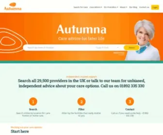 Autumna.co.uk(Elderly Care Advice & Directory of UK Care Providers) Screenshot