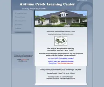 Autumncreek-LC.com(Autumn Creek Learning Center) Screenshot