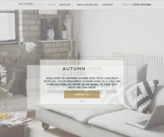 Autumndown.co.uk(Soft furnishings manufacture specialists) Screenshot