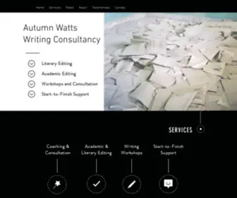 Autumnwatts.com(Autumn Watts Writing Consultancy) Screenshot