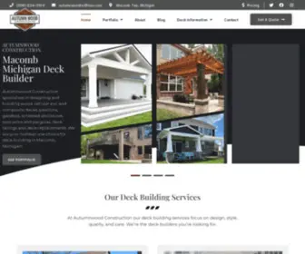 Autumnwoodconstruction.com(Deck Building & Design in Macomb) Screenshot