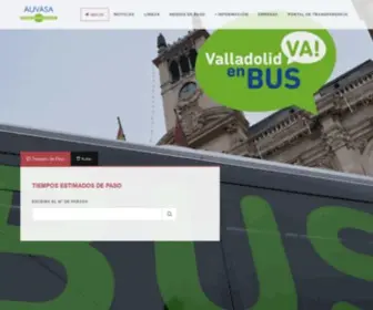 Auvasa.es(Página Principal) Screenshot