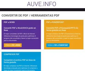 Auve.info(Herramientas multifuncionales AUVE PDF) Screenshot