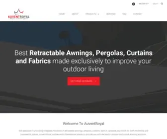 Auventroyal.ca(Awnings, Curtains, Fabrics and more) Screenshot