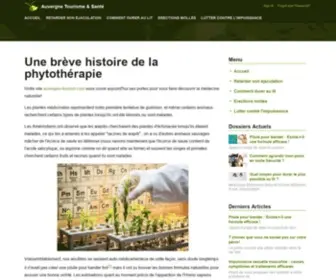 Auvergne-Tourism.com(Une brève histoire de la phytothérapie) Screenshot