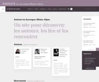 Auvergnerhonealpes-Auteurs.org(Auteurs en Auvergne) Screenshot