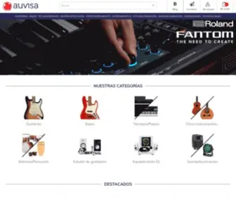Auvisa.com(Tienda de Instrumentos Musicales) Screenshot