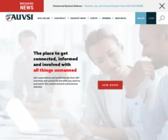 Auvsi.com(Association for Unmanned Vehicle Systems International) Screenshot