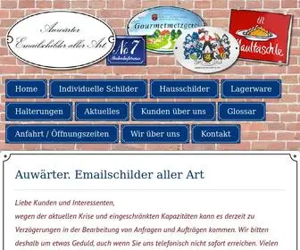 Auwaerter-Emailschilder.de(Individuelle Emailschilder ganz nach Ihren Wünschen) Screenshot