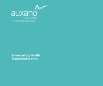 Auxanoadvisors.com(We help clients transcend the traditional definition of wealth so it's used to build a legacy) Screenshot