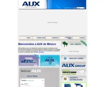 Aux.com.mx(Minisplits Aires Acondicionados Climas AUX MEXICO) Screenshot