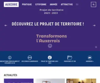 Auxerre.fr(Ville d'Auxerre) Screenshot