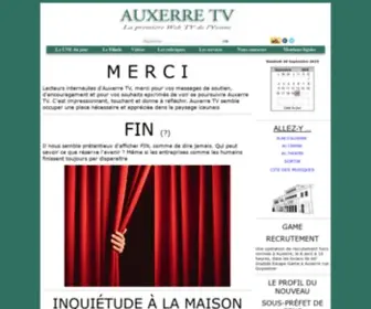 Auxerretv.com(Auxerre TV) Screenshot