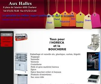 Auxhalles.be(Aux halles) Screenshot