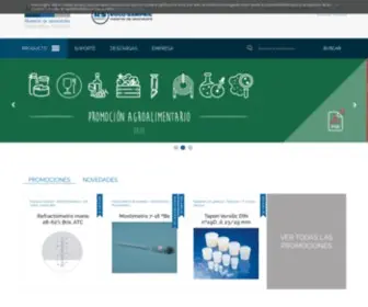 Auxilab.es(Distribuidores a mayoristas de material de laboratorio) Screenshot