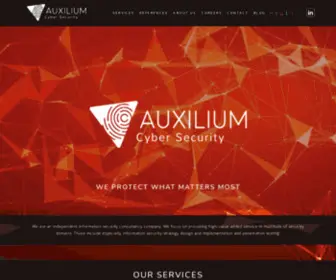 Auxiliumcybersec.com(Auxilium Cyber Security) Screenshot