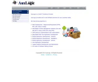 Auxlogic.com(Custom software Development Services) Screenshot