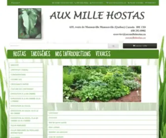 Auxmillehostas.ca(Accueil) Screenshot