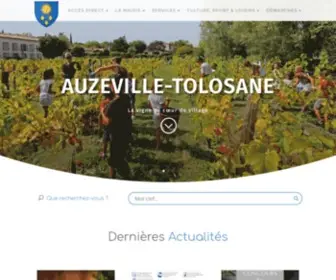 Auzeville.fr(Site officiel de la commune d'Auzeville) Screenshot