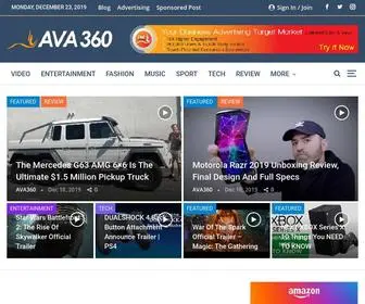 Ava360.com(AVA360 Multilingual Entertainment Online Community) Screenshot