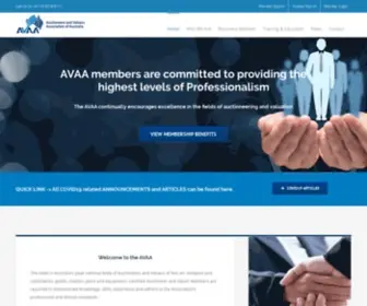 Avaa.com.au(Auctioneers and Valuers Association of Australia) Screenshot