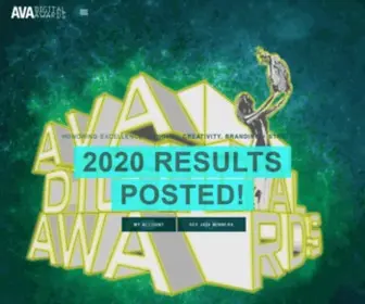 Avaawards.com(AVA Digital Awards) Screenshot