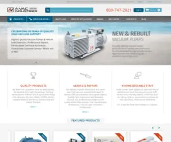 Avac.com(Vacuum Pump Repair And Sales) Screenshot