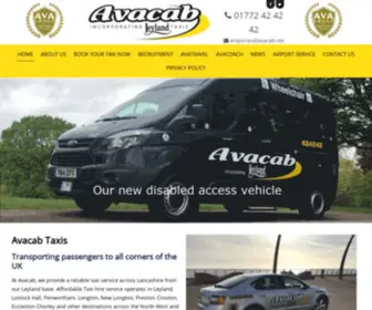 Avacab.net(Leyland Taxis) Screenshot