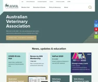 Ava.com.au(Australian Veterinary Association) Screenshot