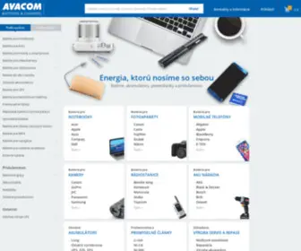 Avacom.sk(Batérie & akumulátory) Screenshot