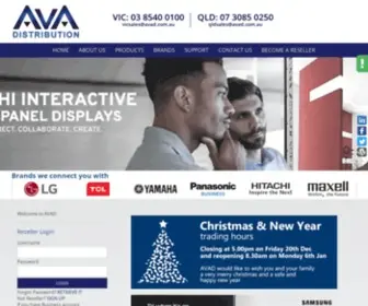 Avad.com.au(AVAD Distribution) Screenshot