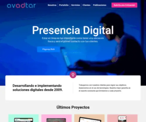 Avadtar.com(Diseño de Páginas Web) Screenshot