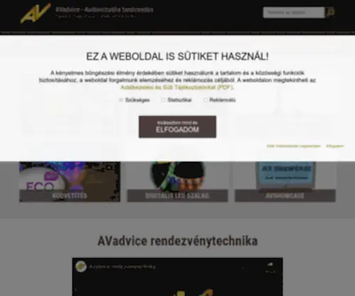 Avadvice.hu(Rendezvénytechnika) Screenshot