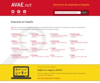 Avae.net(Empresas en españa) Screenshot