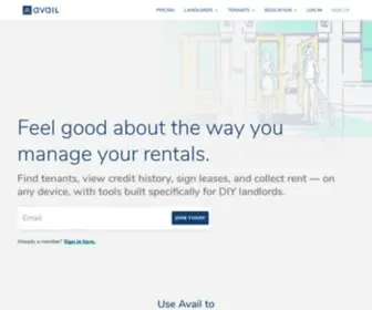 Avail.co(Free Landlord Software) Screenshot