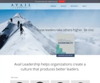 Availleadership.com(Avail Leadership Inc) Screenshot