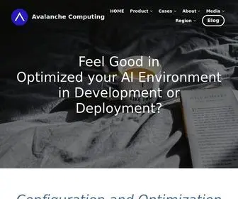 Avalanc.com(Top Artificial Intelligence Software Accelerate Your Deep Learning Projects) Screenshot