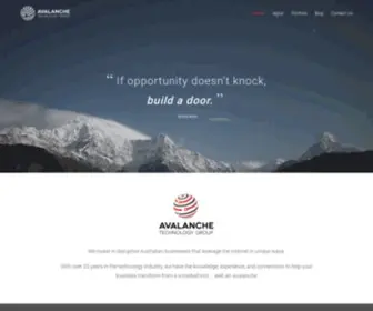 Avalanche.com.au(Avalanche Technology Group) Screenshot
