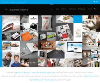 Avalanchecreative.co.uk(Graphic Design Agency I Website Design agency based in Stockport) Screenshot