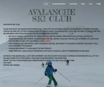 Avalancheskiclub.com(Chicago Lands Best Kids Ski Club) Screenshot