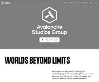 Avalanchestudios.com(Avalanche Studios) Screenshot