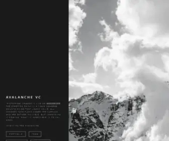 Avalanche.vc(Avalanche VC) Screenshot