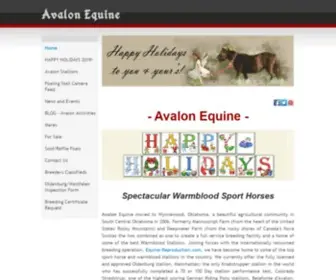 Avalon-Equine.com(Avalon Equine) Screenshot