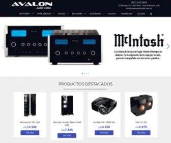 Avalon.com.ar(Avalon Audio Video) Screenshot