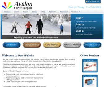 Avaloncredit.com(Credit Repair Services Company) Screenshot