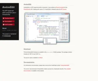 Avalonedit.net(AvalonEdit by icsharpcode) Screenshot